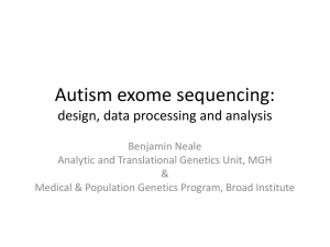 Autism Exome sequencing