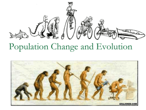 Population Change and Evolution