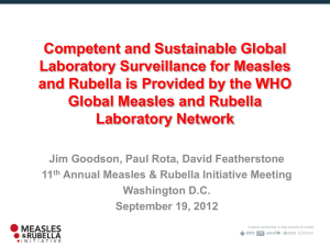 WHO Global Measles and Rubella Laboratory Network