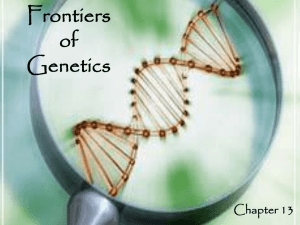 Frontiers of Genetics