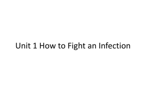 Unit 1 How to Fight an Infection