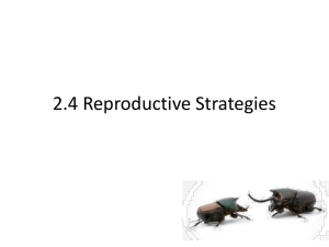 2.4 Reproductive Strategies