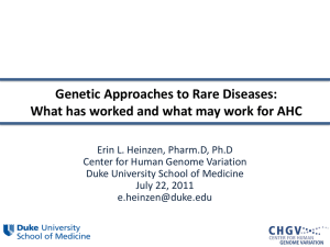 Dr. Erin Heinzen`s genetics presentation