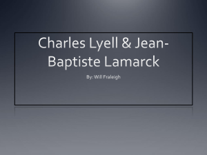 Charles Lyell & Jean-Baptiste Lamarck