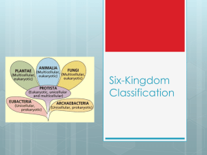 Six-Kingdom Classification
