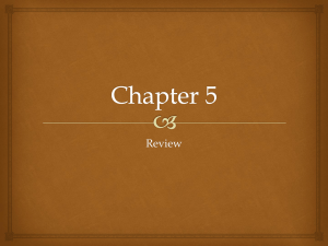 Chapter 5 PPT Review