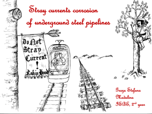 Corrosion effects of stray currents on underground steel pipelines