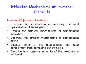 Effector Mechanisms of Immune Responses