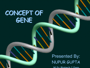 What is a Gene? - GAURAV KUMAR PAL