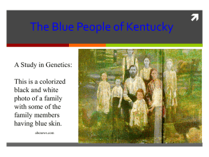Blue People of Kentucky PPT