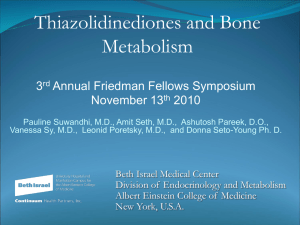 Thiazolidinediones and Bone Metabolism