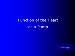 The Heart as a Pump