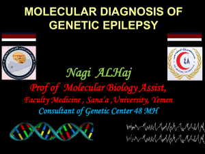 molecular diagnosis of epilepsy
