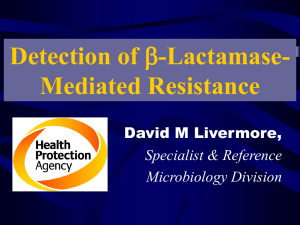 Detection of beta-lactamase