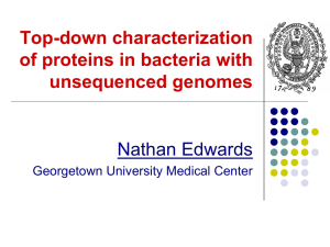 Top-down Characterization of Proteins in Bacteria