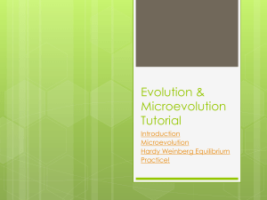 Evolution and Microevolution