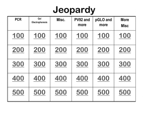 Jeopardy Review Unit 3 and 4