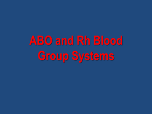 ABO grouping and Rh typing