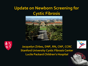 Update on Newborn Screening/Jacquelyn Zirbes, DNP, RN, CNP
