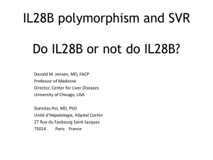 IL28B polymorphism and SVR Controversy
