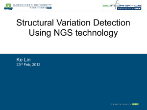 Software of each Methods used for SV detections