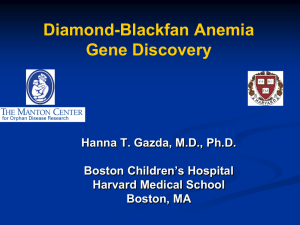 ppt - Diamond Blackfan Anemia Foundation, Inc.