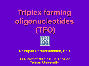 triplex-forming oligonucleotide (TFO)