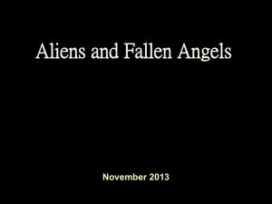 Aliens and Fallen Angels (MS PowerPoint)