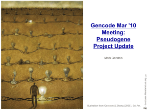 Gencode-20100309-Pseudogenes