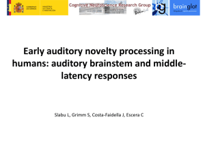 Early auditory novelty processing in humans: auditory brainstem