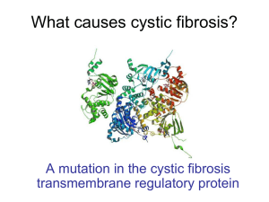 What causes cystic fibrosis?
