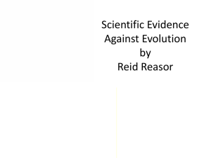 Scientific Evidence Against Evolution