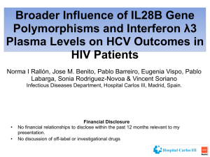 Broader Influence of IL28B Gene Polymorphisms and