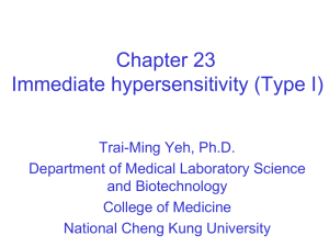 Type II hypersensitivity target tissues