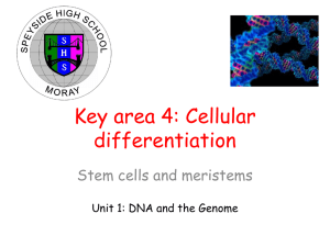 DNA and the Genome - Speyside High School
