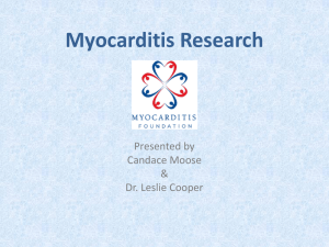 Myocarditis Research by Leslie Cooper, MD