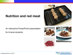 Nutrition and red meat.