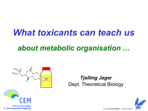 What toxicants can teach us about metabolic organisation.