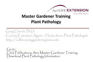 Plant Disease - (Tarrant County) Master Gardeners Association