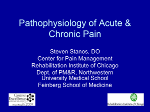 Pathophysiology of Chronic Pain