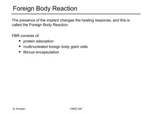 Foreign Body Response