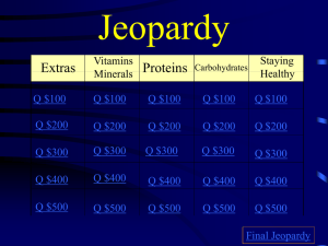 Nutrient Jeopardy