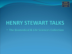 1. HENRY STEWART TALKS