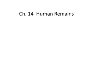 Ch 14 Human Remains Webnotes