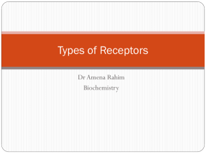TYPES OF RECEPTORS