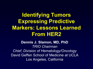 Identifying Tumors Expressing Predictive Markers