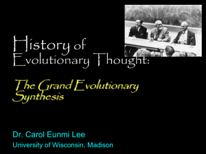 Lecture PPT - Carol Lee Lab - University of Wisconsin–Madison