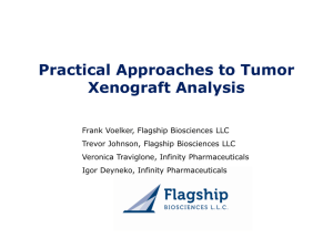 Practical approaches to xenograft analysis