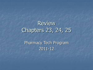 Review Chapters 23, 24, 25