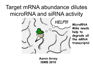 Target mRNA abundance dilutes microRNA and